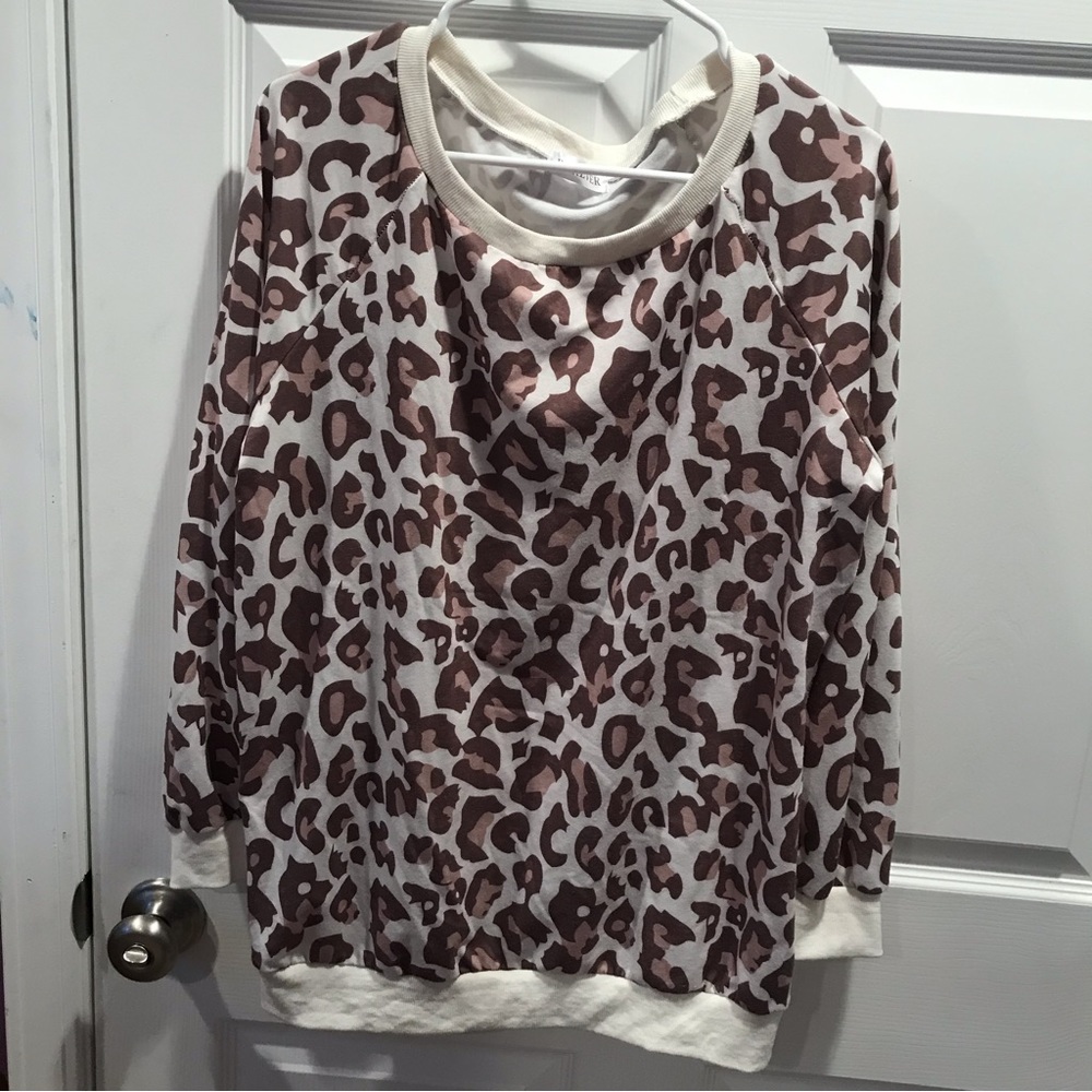 Leopard Print Sweatshirt
